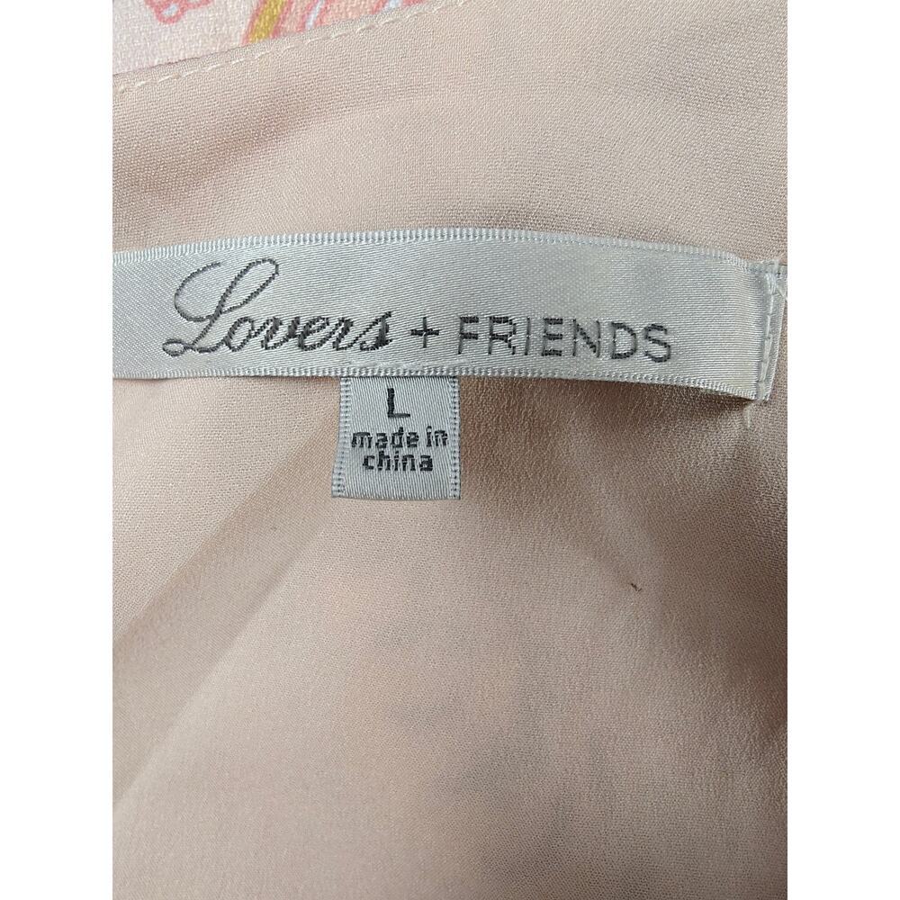 Women’s Lovers + Friends Paisley Romper Pink Multicolor Size Large - Picture 5 of 6